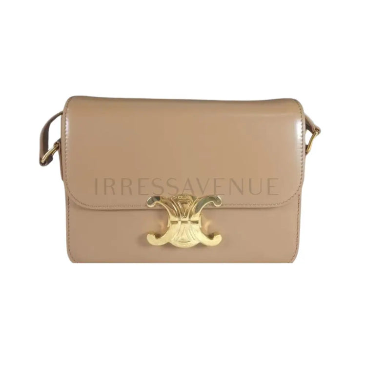 Celine Triomph Teen Bronze Crossbody Bag