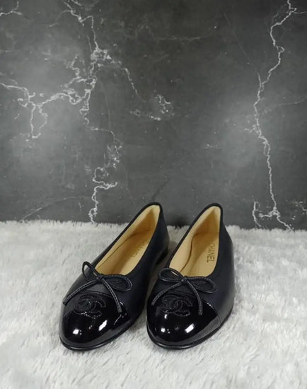 Chanel Ballerina Flat All Black Shoes