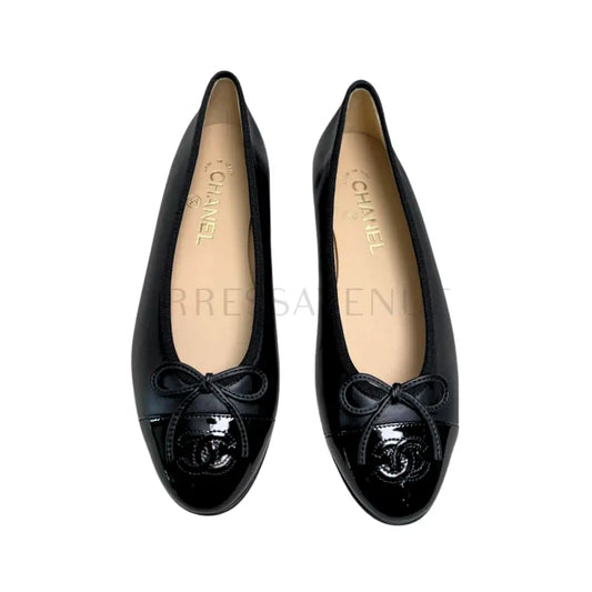 Chanel Ballerina Flat All Black Shoes