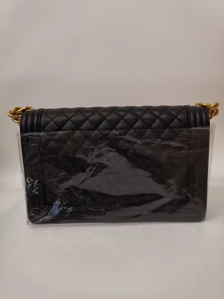 Chanel Boy Chip Large Black Crossbody Bag