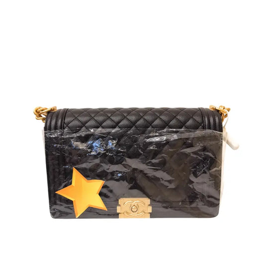 Chanel Boy Chip Large Black Crossbody Bag