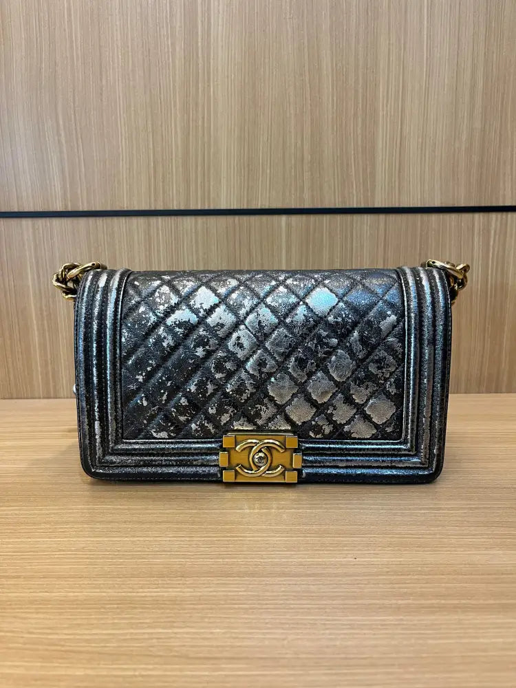 Chanel Boy Metalic Shoulder Bag Handbags