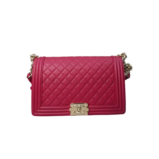 Chanel Boy Rose Fuschia Ghw 2019 Shoulder Bag