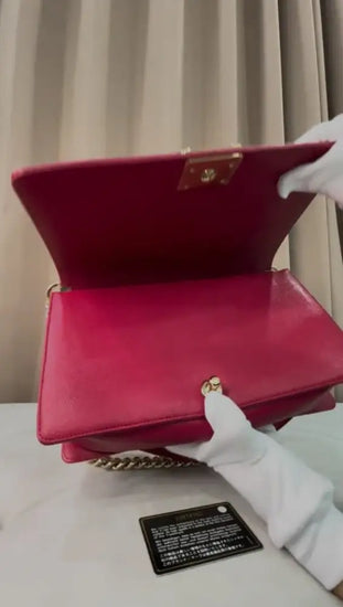 Chanel Boy Rose Fuschia Ghw 2019 Shoulder Bag