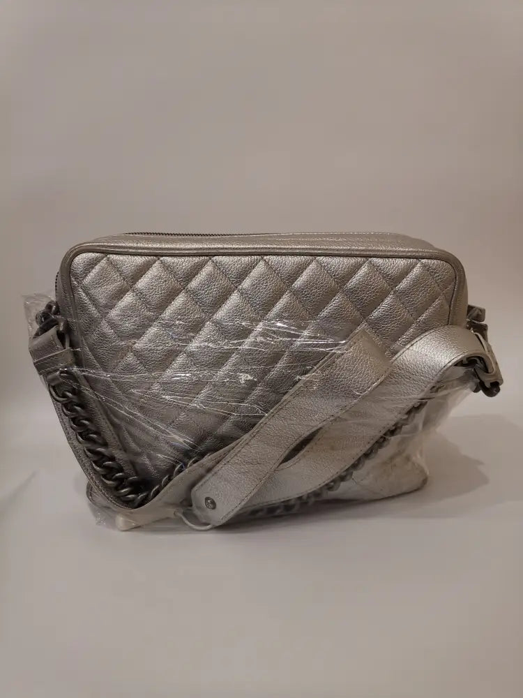 Chanel Casual Rock Airlines Shoulder Silver Bag