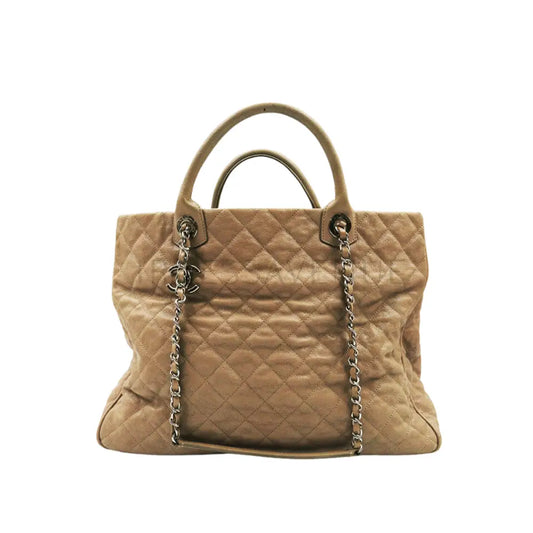 Chanel Caviar Shiva Tote Beige Bag