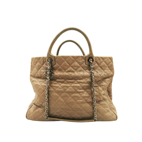 Chanel Caviar Shiva Tote Beige Bag