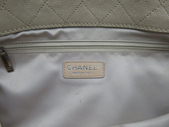 Chanel Caviar Shiva Tote Beige Bag