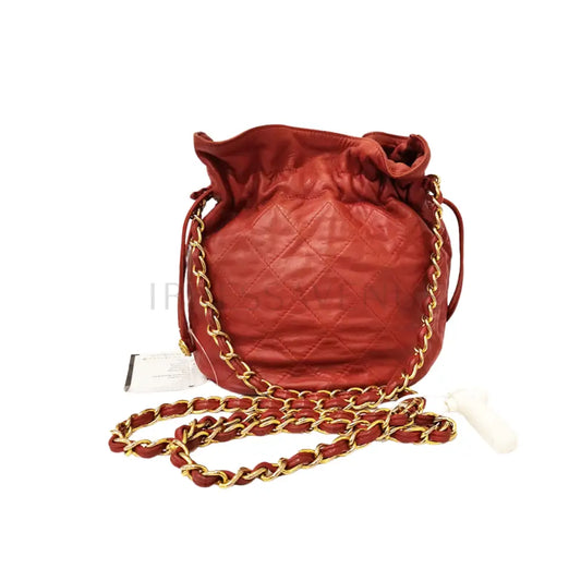 Chanel Drawstring Red #7 Crossbody Bag