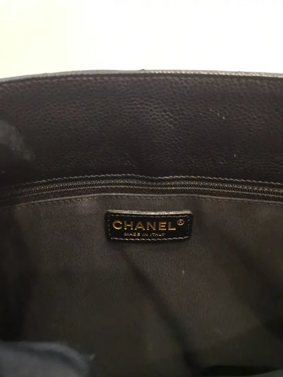 Chanel Gst Black Caviar Ghw #11 Handbag