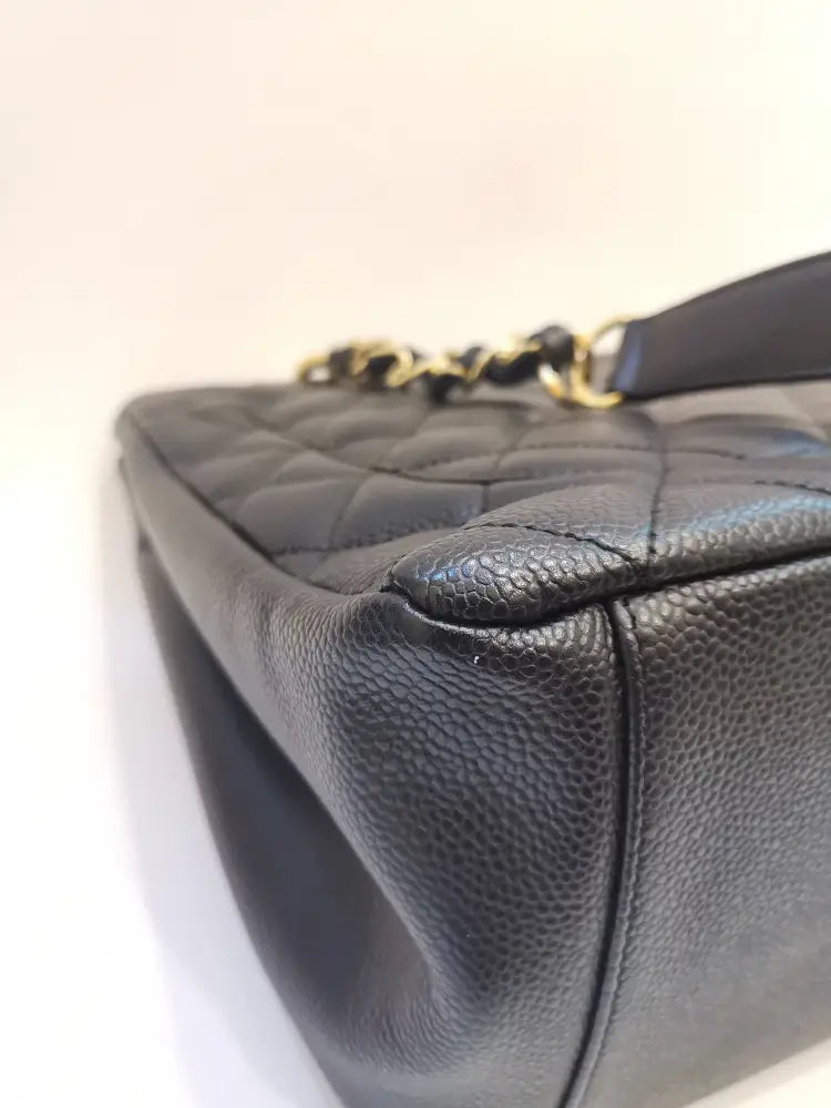 Chanel Gst Black Caviar Ghw #11 Handbag