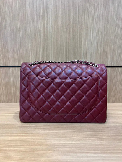 Chanel Maxi Burgundi Caviar Shw Shoulder Bag Handbags