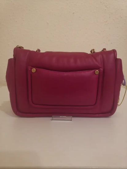 Chanel Medium Puffy Flap Bag Fuchsia Lambskin Lghw #28 Shoulder Bag