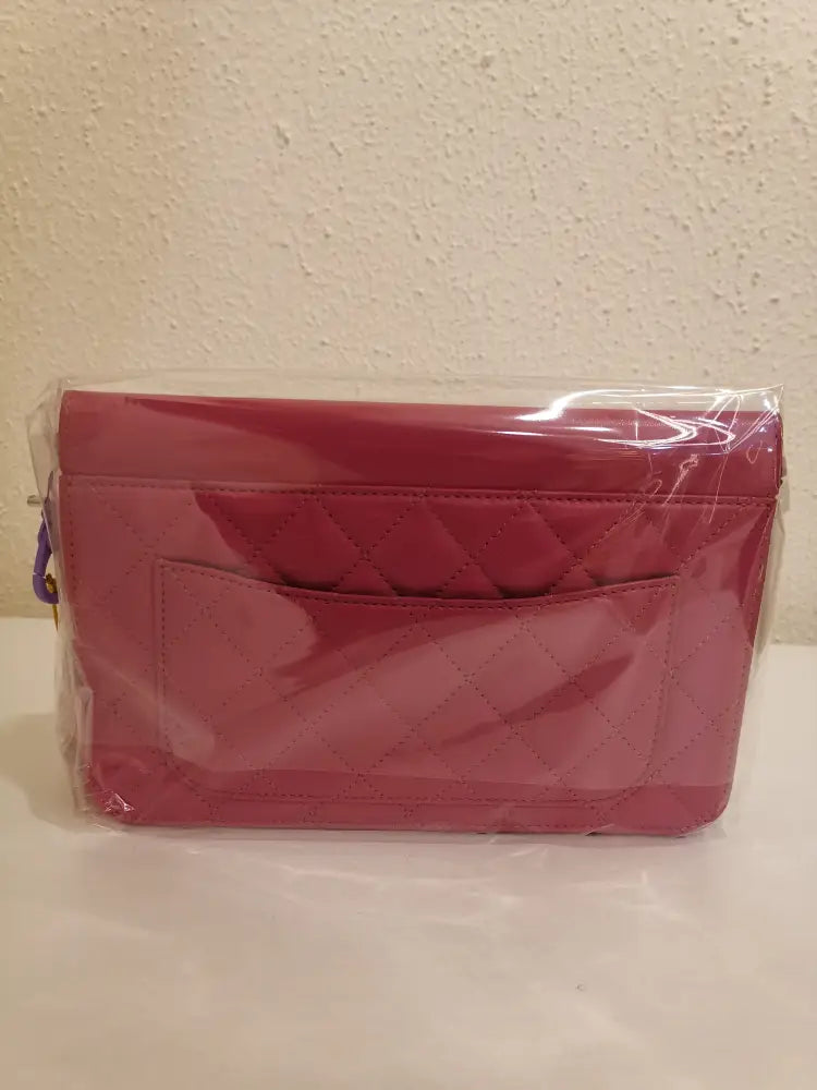 Chanel Pink Lambskin Crossing Time Flap Bag Rthw #18 Crossbody