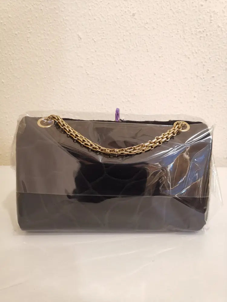 Chanel Reissue 2.55 Embroided Black Jersey Ghw #12 Crossbody Bag