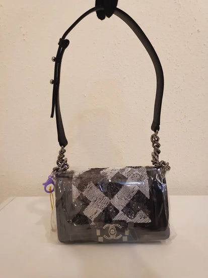 Chanel Small Boy Limited Sequin / Patent Black #19 Crossbody Bag