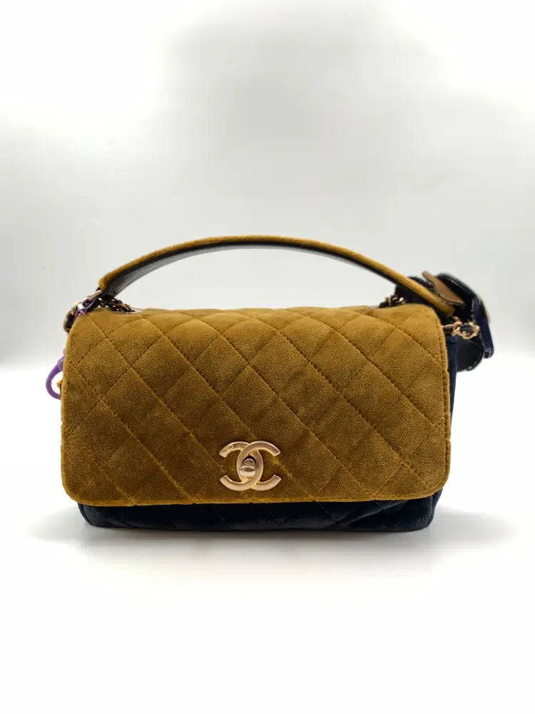 Chanel Small Velvet Camellia Pouch #24 & Clutch