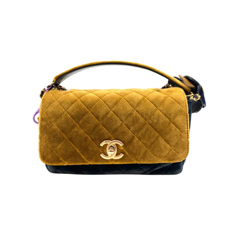 Chanel Small Velvet Camellia Pouch #24 & Clutch