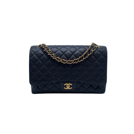 Chanel Classic Maxi Black Caviar GHW