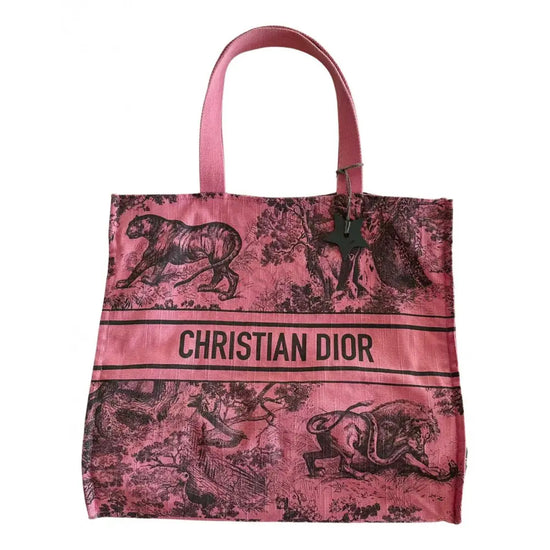 Christian Dior Beauty Capri Vip Gift Linen Tote Bag In Full Pink Handbag