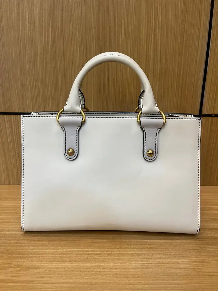 Christian Dior D-Bee Smooth Leather White 2017 Handbag