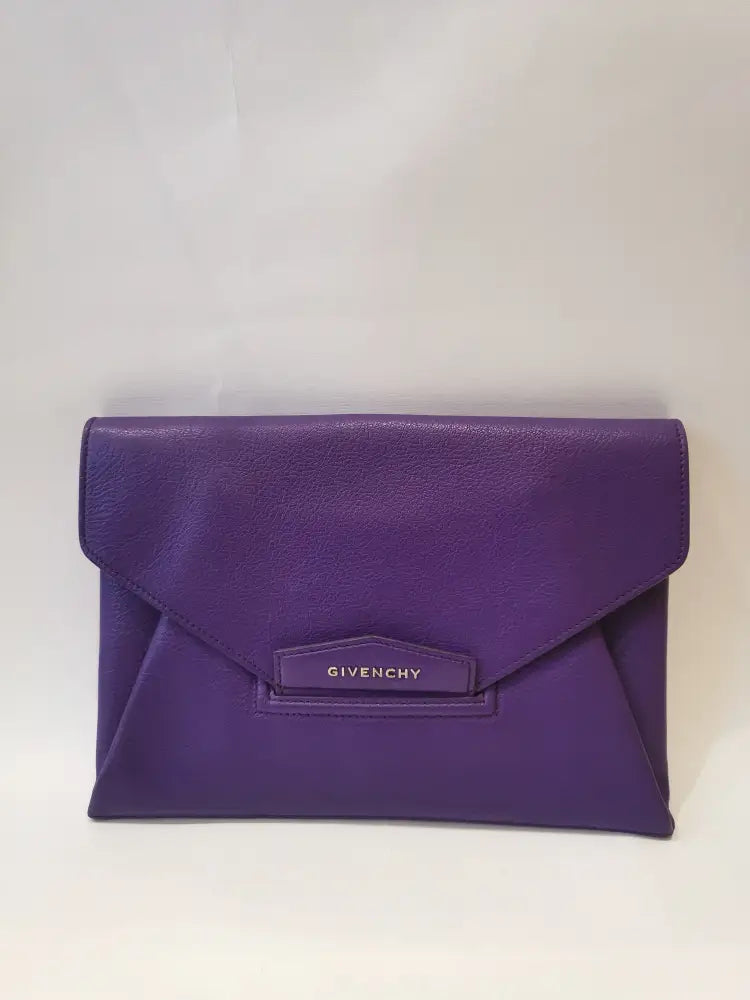 Clutch Givenchy Antigona Purple Pouch &