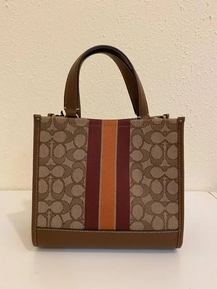 Coach Dempsey Tote Brown 2024 Crossbody Bag