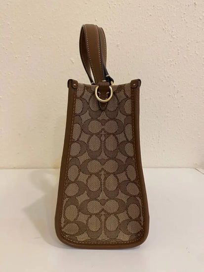 Coach Dempsey Tote Brown 2024 Crossbody Bag