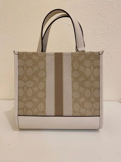 Coach Dempsey Tote White 2024 Crossbody Bag