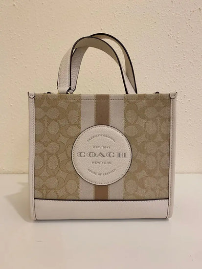 Coach Dempsey Tote White 2024 Crossbody Bag