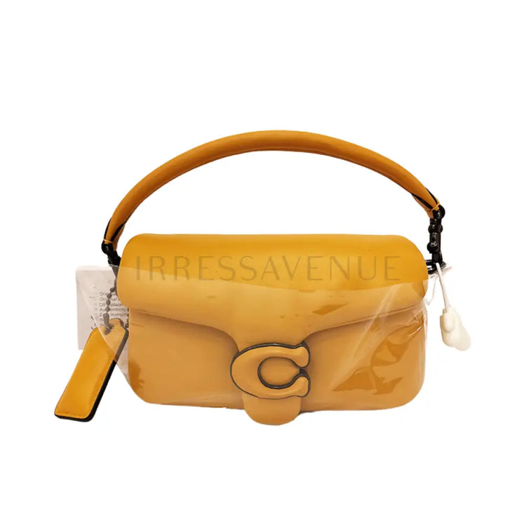 Coach Pillow Tabby 18 Yellow Shoulder Bag