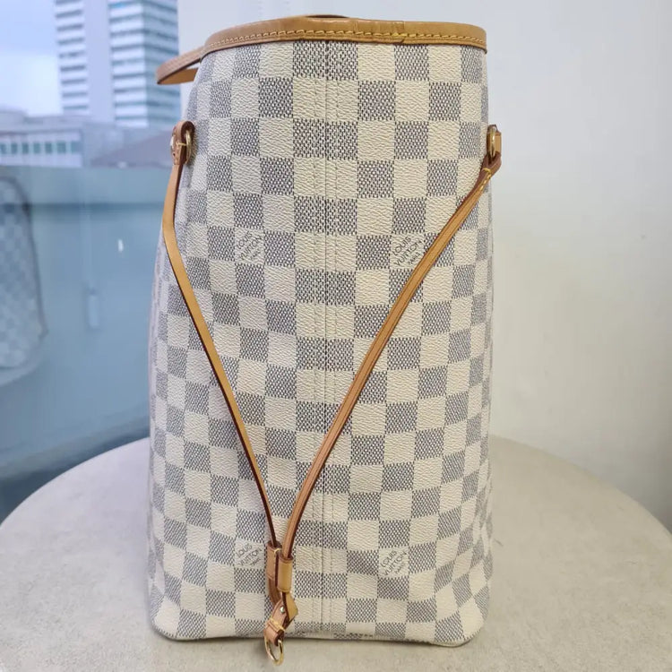 Damier Azur Neverfull Gm Tote Bag