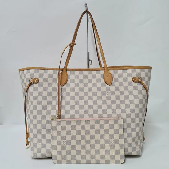 Damier Azur Neverfull Gm Tote Bag