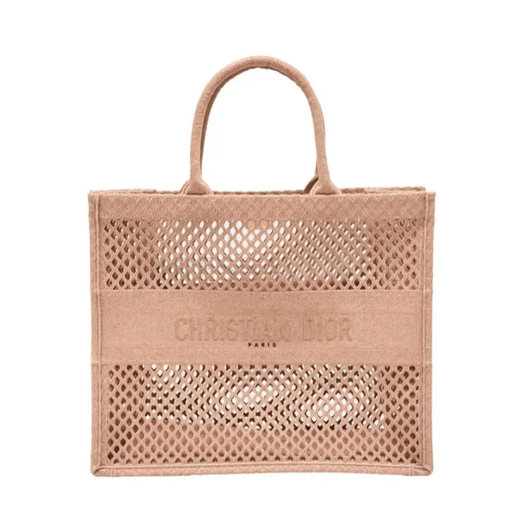 Dior Book Tote Medium Canvas Dusty Pink 2020 Bag