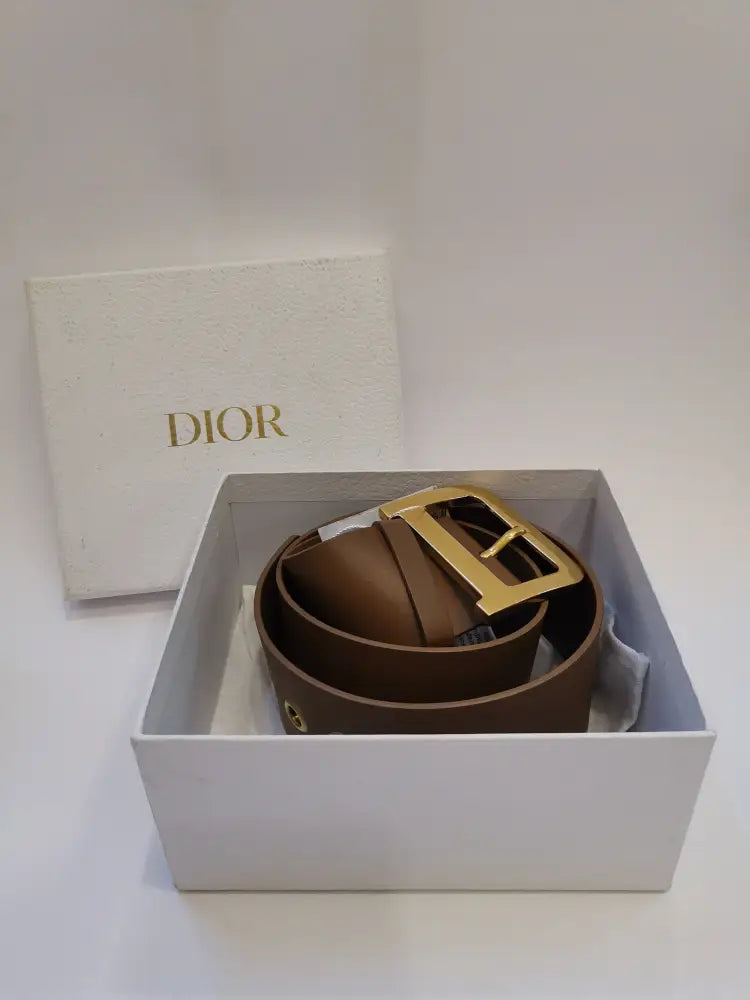 Dior Quake Large Leather Belt Size 75 2019