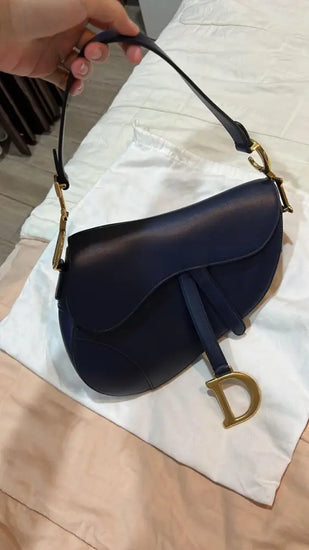 Dior Saddle Medium Dark Blue 2019 Shoulder Bag