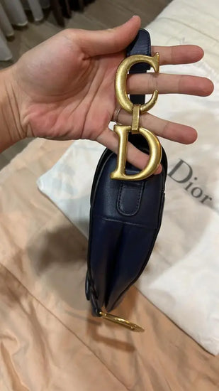 Dior Saddle Medium Dark Blue 2019 Shoulder Bag