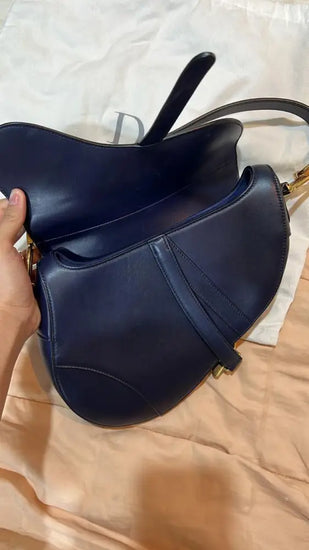 Dior Saddle Medium Dark Blue 2019 Shoulder Bag