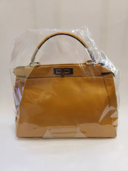 Fendi Peekaboo Mustard Medium Handbag