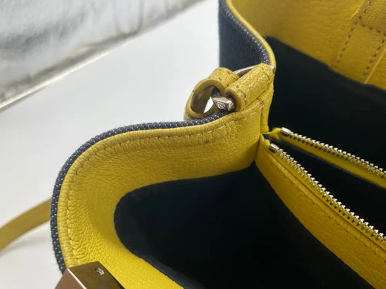 Fendi Petit 2Jours Denim Tote Shoulder Bag