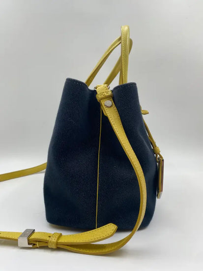 Fendi Petit 2Jours Denim Tote Shoulder Bag