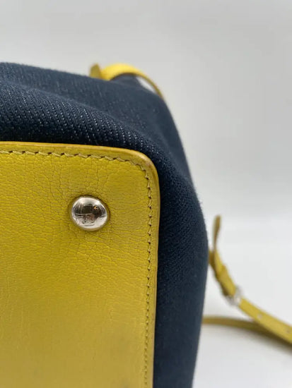 Fendi Petit 2Jours Denim Tote Shoulder Bag