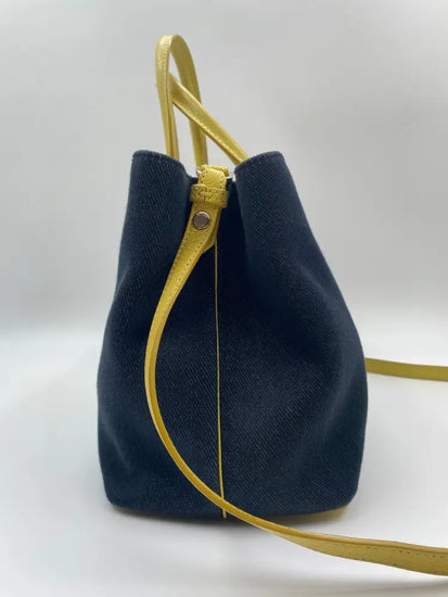 Fendi Petit 2Jours Denim Tote Shoulder Bag