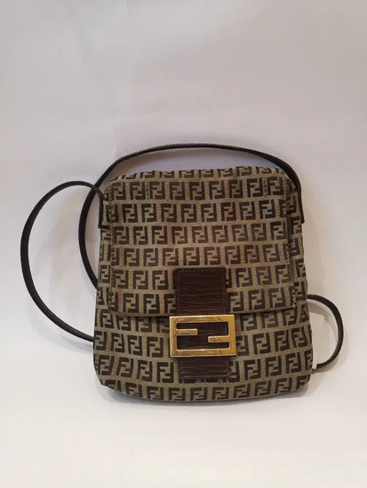 Fendi Zucchiro Vitello Crossbody Ff Monogram Bag