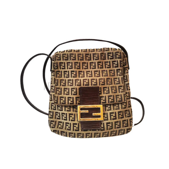 Fendi Zucchiro Vitello Crossbody Ff Monogram Bag