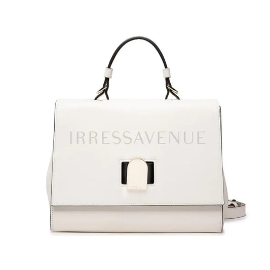 Furla Emma Top Handle White Crossbody Bag