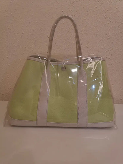 Gp30 Canvas Jaune Bourgeon / Blanc Tissage Chevron Phw Stamp T (2015) Handbag