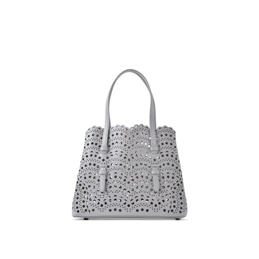 Mina 25 small vienne wave tote bag Gris Perle