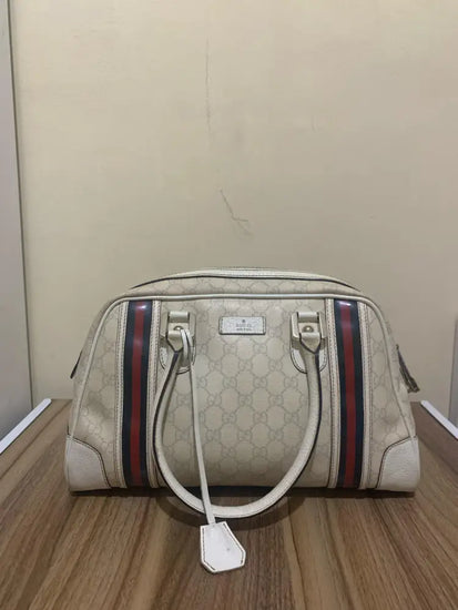 Gucci Broken White Stripes Handbag 2015