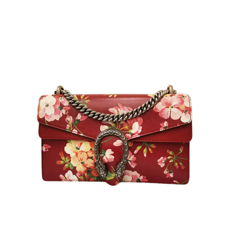 Gucci Dionysus Flower Red Small Calf Leather Shoulder Bag